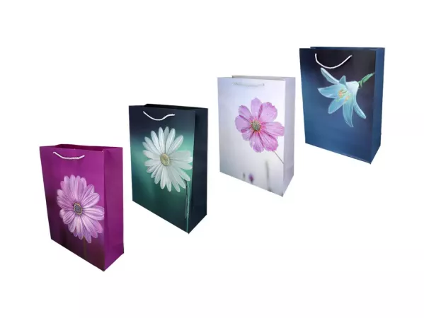 Torba prezentowa 30x40 cm - Kwiaty MIX wzorów 33.033-6058 Torba prezentowa 30x40 cm - Kwiaty MIX wzorów 33.033-6058