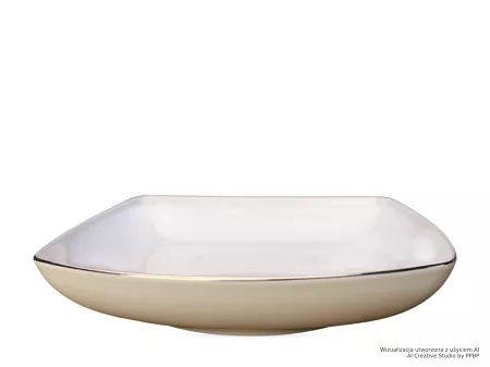 Talerz głęboki 20 cm Chodzież - Akcent 9718 PLATYNOWA LINIA