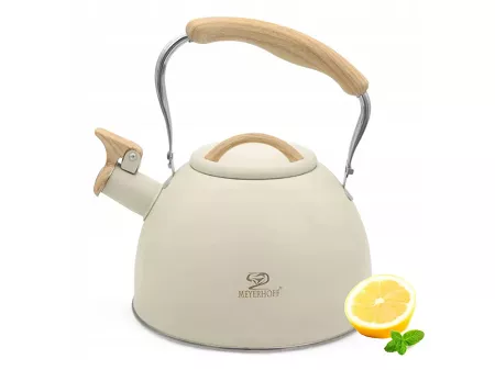 Czajnik ze stali nierdzewnej 2,5 L Meyerhoff - Kremowy 1TR.CZA.40783