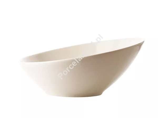 Miska asymetryczna 22 cm (gładki) Rinart - Banquet ecru Miska asymetryczna 22 cm (gładki) Rinart - Banquet ecru