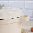 Garnek żeliwny 24 cm Nois - Tierra Kremowy 17.830362