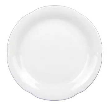 Talerz płytki 24 cm Chodzież - Kamelia C000 Biała