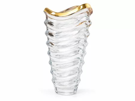 Wazon 34 cm Bohemia Prestige - WAVE GOLD 4SB.WA.949513