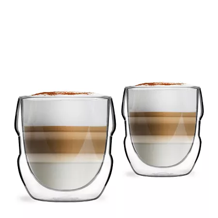 Zestaw 2 szklanek termicznych 250 ml z podwójną ścianką Vialli Design - Sferico 7954 Zestaw 2 szklanek termicznych 250 ml z podwójną ścianką Vialli Design - Sferico 7954