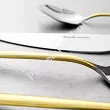Komplet sztućców 65 cz. na 12 osób Hisar - Bahama Gold (4.0/3.0mm) złocone