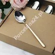 Komplet 6 łyżeczek do kawy / herbaty 13,5 cm Hisar - Bahama Gold GIFT BOX