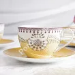 Komplet 2 filiżanek ze spodkiem 0,3 L Pip Studio - Lily & Lotus Yellow 51.L&LY.004.215