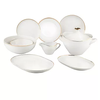 Serwis obiadowy na 6 osób (24 el) Altom Design - MariaPaula Moderna Gold