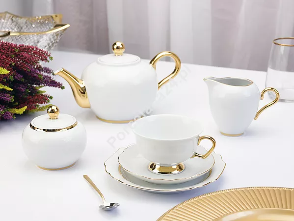 Garnitur do kawy na 6 osób (21 el.) Porcel - Premium Gold Garnitur do kawy na 6 osób (21 el.) Porcel - Premium Gold