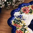 Półmisek do jaj 22 cm z uchwytem Bolesławiec - Maki Smolińskiej