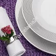Serwis obiadowo - kawowy na 12 osób (109 el) Chodzież - Yvonne E520 LINEA PLATYNOWA
