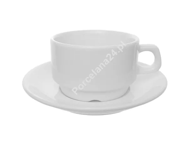 Filiżanka niska ze spodkiem 0,20 L / 15 cm Lubiana - Hel (nr 0601, 0605) Filiżanka niska ze spodkiem 0,20 L / 15 cm Lubiana - Hel (nr 0601, 0605)