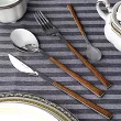 Komplet sztućców 24 cz. na 6 osób PINTI1929 - Sushi Queen Mahoń (2.5 mm) - pudełko 23.17B0.7091.K24