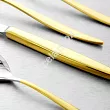 Komplet sztućców 65 cz. na 12 osób Hisar - Mercury Gold (4.0/3.0mm) złocone