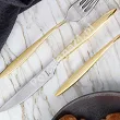 Komplet sztućców 65 cz. na 12 osób Hisar - Mercury Gold (4.0/3.0mm) złocone