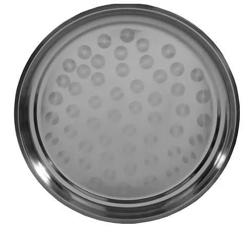 Taca okrągła 35 cm ze stali nierdzewnej - SSW Stolze Stahl Waren 477098 Taca okrągła 35 cm ze stali nierdzewnej - SSW Stolze Stahl Waren 477098