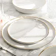 Serwis obiadowy na 12 osób (40 el.) Lubiana - Ankara Gold 1608D Natrysk