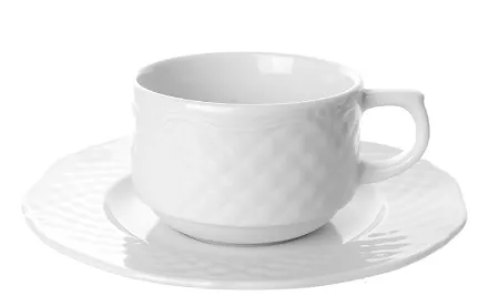 Filiżanka ze spodkiem 0,19 L / 16 cm (sztaplowana) Lubiana - Afrodyta (nr 2606, 2613)