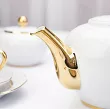 Garnitur do kawy na 12 osób (39 el.) Porcel - Premium Gold