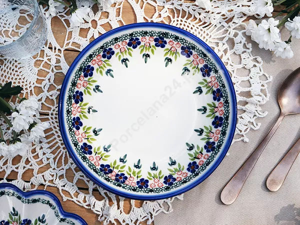Talerz płytki 26 cm Bolesławiec - Mariańska Koronka Talerz płytki 26 cm Bolesławiec - Mariańska Koronka