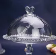 Patera na nodze 19,5 cm z kloszem Altom Design - Love 07.LOV.6953