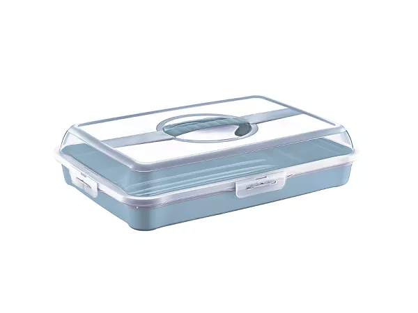 Pojemnik na ciasto 43x29,5x10,5 cm Altom Design - Keeper Party-butler niebieski 07.POJ.8449 Pojemnik na ciasto 43x29,5x10,5 cm Altom Design - Keeper Party-butler niebieski 07.POJ.8449