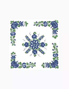 Serwetki 33 x 33 cm (20szt) Polmak - Kwiaty fajans 55.SL-OG-061401
