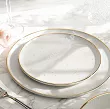Serwis obiadowo - herbaciany na 6 osób (24 el.) Lubiana - Ankara Gold 1608D Natrysk