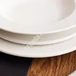 Komplet talerzy 6 osób (18 el.) (z rantem) Rinart - Banquet TP25 ecru