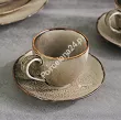 Filiżanka ze spodkiem 0,30 L / 16 cm Bogucice - Alumina Gravel Sandstorm 1267