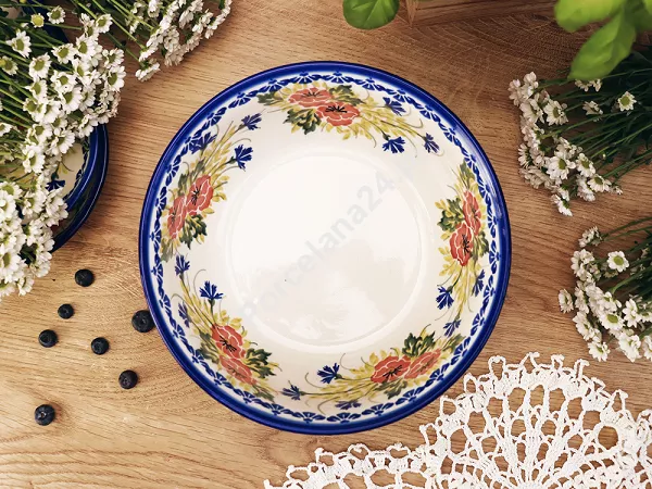 Salaterka 23 cm Bolesławiec - Maki Smolińskiej Salaterka 23 cm Bolesławiec - Maki Smolińskiej