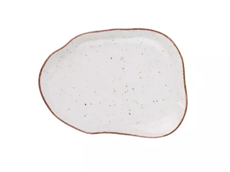 Talerz deserowy (spodek) 17 cm Lubiana - Stone Age / Kremowy