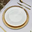 Komplet talerzy na 6 osób (18 el.) Bogucice - Cleopatra Gold Plus 1175