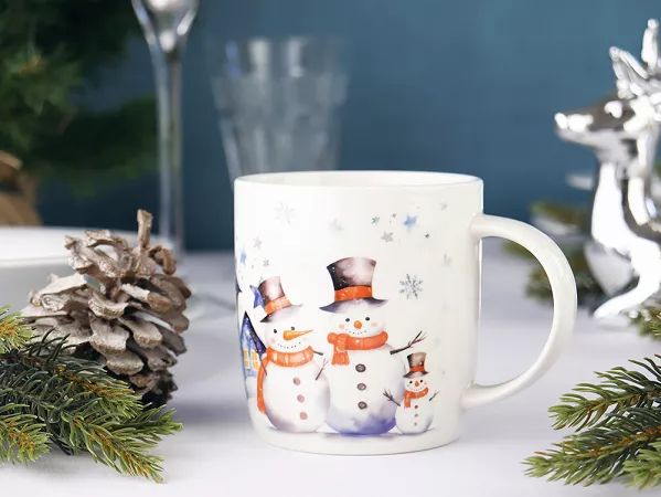 Kubek w domku 0,4 l  Duo - Snowman 15.SNO.K40D Kubek w domku 0,4 l  Duo - Snowman 15.SNO.K40D