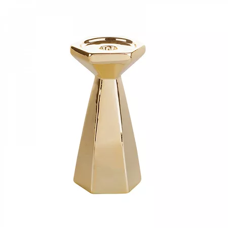 Świecznik stożkowy 17,5 cm Altom Design - Złoty 07.SW.1558 Świecznik stożkowy 17,5 cm Altom Design - Złoty 07.SW.1558
