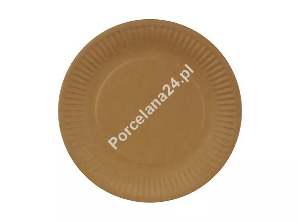 Talerz płytki 18 cm - Opakowanie 25 szt.- Eco papier kraft E.TP18-25 Talerz płytki 18 cm - Opakowanie 25 szt.- Eco papier kraft E.TP18-25
