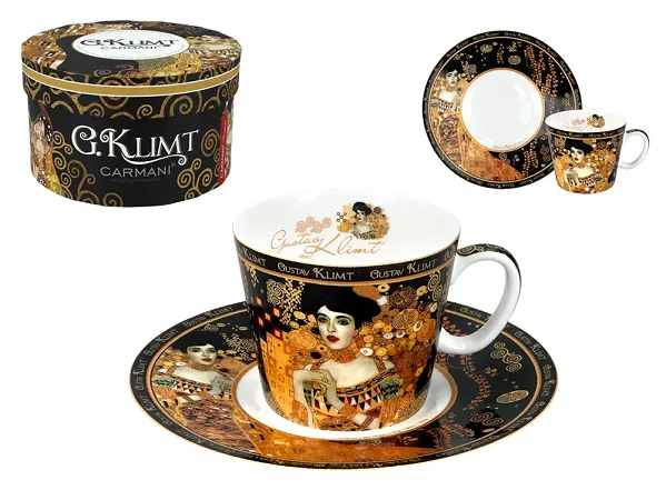 Filiżanka ze spodkiem do espresso 0,1 L Carmani - Gustav Klimt, Adela 33.532-0752 Filiżanka ze spodkiem do espresso 0,1 L Carmani - Gustav Klimt, Adela 33.532-0752