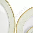 Komplet talerzy na 6 osób (18el) Bogucice - Agawa Gold 677