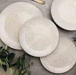 Komplet talerzy na 6 osób (18 el.) Lubiana - Boss / Roma 9230 Piaskowa Mandala