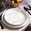 Komplet talerzy na 6 osób (18 el.) Bogucice - Base Black 1227