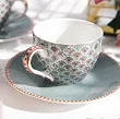 Komplet 2 filiżanek ze spodkiem 0,12 L Pip Studio - Blooming Tales Blue 51.BTB.004.222