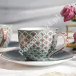Komplet 2 filiżanek ze spodkiem 0,12 L Pip Studio - Blooming Tales Blue 51.BTB.004.222